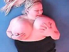 BBW Playing With Her Huge And Saggy Boobs