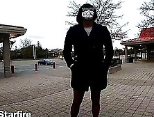 Reena Starfire - Sissy Daytime Play In A Public Strip Mall