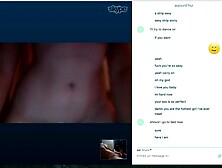 Beautiful Teen On Skype