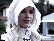 Balls deep pussy pounding makes Amish girl Emma Hix moan and cum