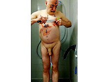 Satan Slave Cuts His Own Bloody Nipples