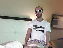 Frat Boy Fucks Trans Woman in Chastity