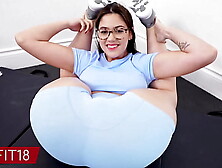 Ellie Nova - Casting And Cream pie Tall Busty Newcomer With Glasses - 60FPS