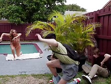 Richelle Ryan drilled by 2 youthful boys