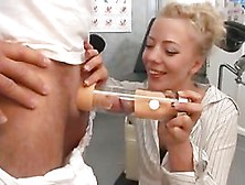 German Blonde In Stockings Gets An Anal Fuck