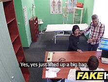 Fake Hospital Czech Doctor Cums Over Sexually Excited Cheating Wifes Taut Snatch