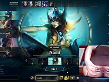 I Show My Stretched Butthole While I Play League Of Legends #17 Luna With Gamer Girl And Deutsche Amateure
