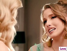 Bride maids Octavia Red Ivy Ireland and Karina Valentina all wanna become maid of honor. Blond bride Lily Labeau will elect the m