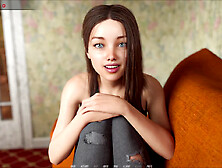 Inexperienced brunette with big tits ready for action