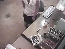 Hidden Security Spy Cam Caught Office Girl Masturbating