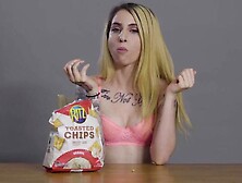 Porn Stars Eating: Sheena Rose Relishes Ritz Chips