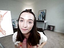 Art Teacher Helps Me Get Creative With A Nude Art Lesson - 18Yo Brunette Slut