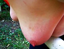 Sit On The Barrier For Titty Slapping