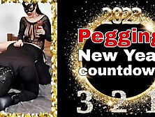New Year's Eve Femdom Pegging Strapon Strap On Giant Dildo Mistress FLR Rough Extreme Male Slave
