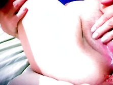 Pregnant Redhead Masturbates with Big Pussy While Husband Fingers Her Ass
