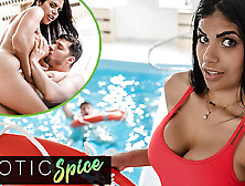 Deviante - Lifeguard Sheila Ortega Saves A Gigantic Rod So Her Wet Vagina Can Get Cream-Pie