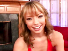 The Room Becomes Hot When Strip Teasing Asian Blonde Asks For Deep Fucking