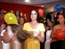 Brazen Wives Slurping Strippers Swinging Dicks At Hen Night