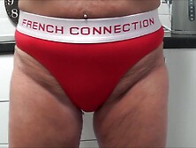 Full Back Knickers Red Sports Knickers Homemade