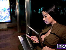 Ambar Pradax Colombian bitch accepts hard fuck in exchange for not taking bus home