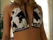 Blonde Milf Cowgirl Goes Black