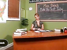 Hot Teacher Footjob