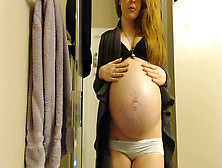 Knocked Up Irish Ginger-Haired Web Cam Shower