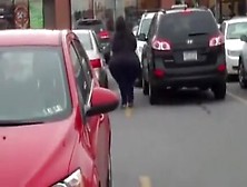 Woman With Huge Ass Filmed On The Street By Random Guy