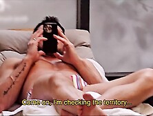 Danika desires 2 Large Schlongs banging her tiny Trickling Moist Twat -Male+Male+Female SPIT ROAST