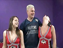 Two Cheerleaders Party Sex with Lucky Guy