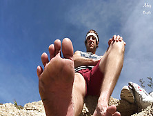 Joi: Hiker Makes Homo Worship His Dirty Feet Outdoors