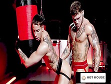 Hung Tattooed Stud From Hothouse Pounds Tight Ass Of Adorable Jock Vincent Oreilly