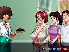 Summertime Saga XXX Gameplay - Art Class with GIANT Tit Squeezing