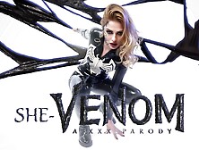 Vrcosplayx Busty Mina Von D As She-Venom Has Very Sex Hungry Symbiote