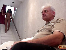 Old Man Gets the Full Sex Programme with a Horny Chick (bc)