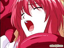 Redhead Anime Hot Drilled Allhole By Tentacles