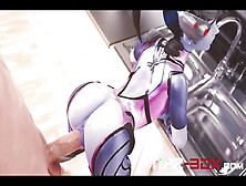 Widowmaker Fucked Bent Over The Kitchen Sink