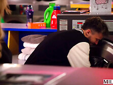 Sex Ed Teacher Sarah Teaches Young Couple to Fuck