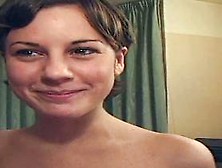 She asks for anal and gets her eyes full of cum