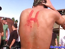 College Studs Humiliated At Outdoor Hazing