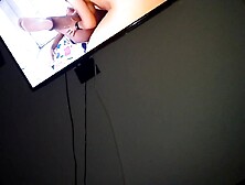 Making my sissy faggot cuckold hubby see the bids i filmed with my BBC bull during the time that I screw him