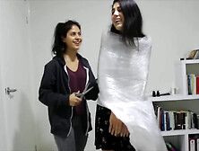 Mummified In Saran Wrap