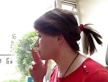 Horny Amateur Fetish,  Smoking Porn Scene