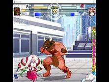 [Mugen Hentai] Minotaur Ana Vs Eko Luna