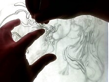 One Sexy Mess Line Art Timelapse by Drenched The Facial Artist