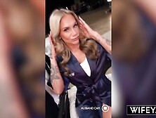 WIFEY Charming Tattooed Blond Hotwife Kaci Kennedy Rides BBC Whilst Hubby Films