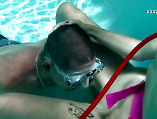 Samantha Gets Mouth Fucked In The Pool