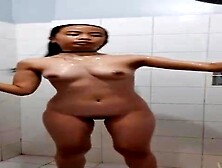 Scarcely 18 Filipina,  Mia Mendoza is having a bathroom in front of the camera,  just for joy