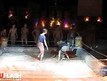 fight on the disrobe in the mud