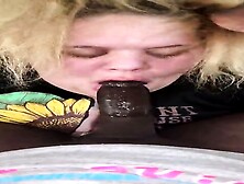 Mixed White Girl Swallows BBC